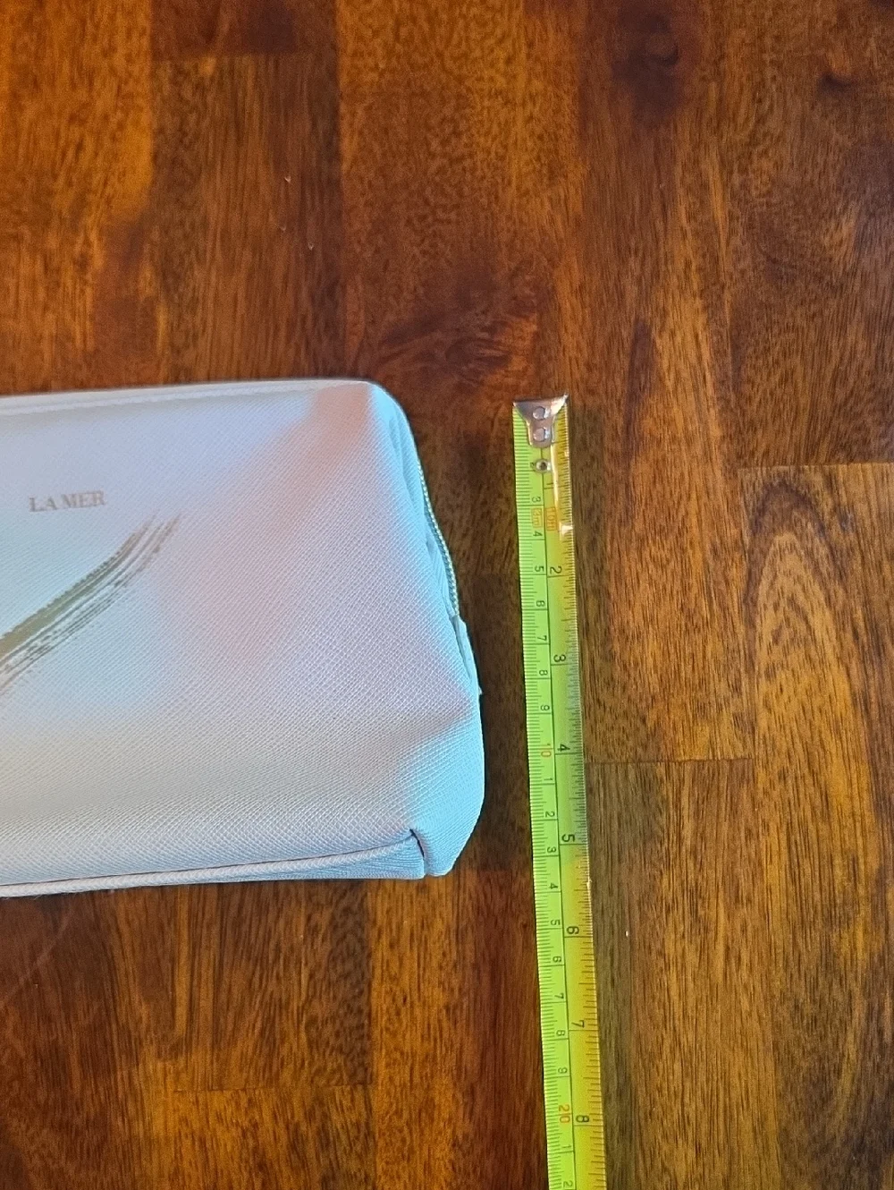 La Mer Cosmetic Bag With Enamel Key Chain Charm Brand New RARE